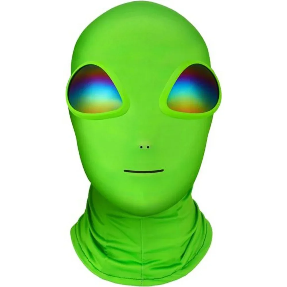Alien Mask Adult Halloween Cosplay Set 3D Full Face Mask with Glasses